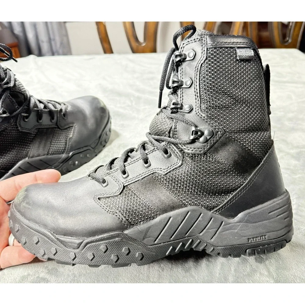 Danner Scorch Side Zip 8 Boots Mens Size‎ 10.5 Black Tactical Combat Waterproof